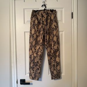 Snake Print Pants - XS